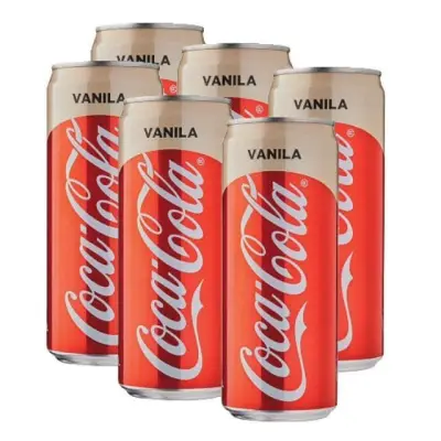 โค้กวนิลา หอมอร่อยนำเข้า แพค 12 กระป๋อง (coca-cola vanila)