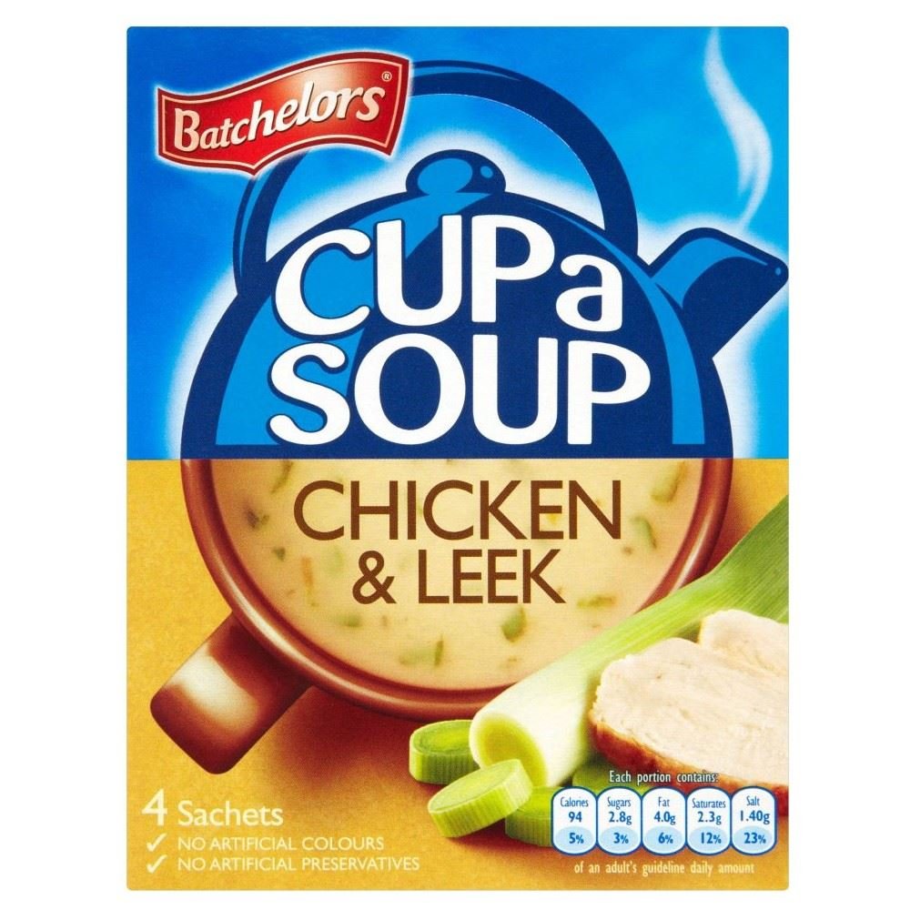 Batchelors Cup a Soup Chicken & Leek 86g ซุปไก่และต้นหอมกึ่งสำเร็จรูป