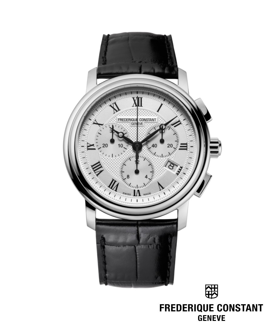 Frederique Constant นาฬิกาข้อมือผู้ชาย Quartz FC-292MC4P6 Classics Chronograph Men’s Watch ราคา 44,000 บาท*ส่งฟรี