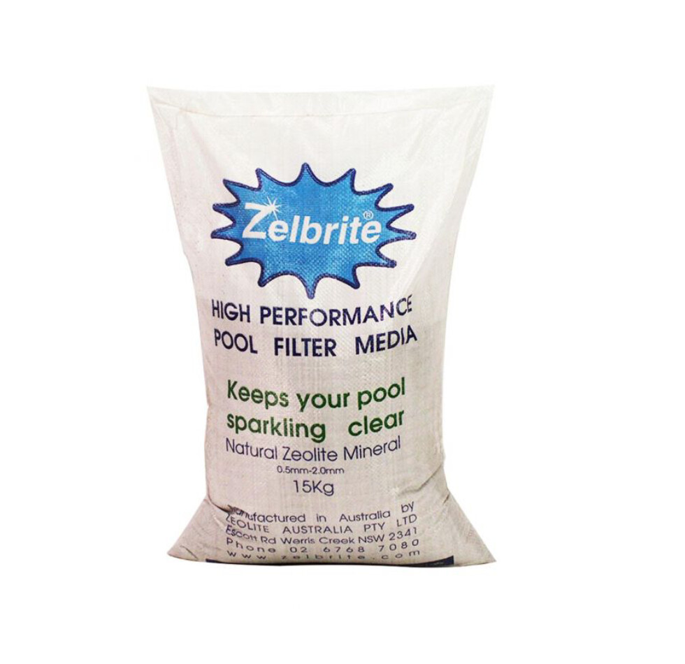 Zelbrite สารกรอง Zelbrite - สระว่ายน้ำครบวงจร 15 kg for Swimming Pool Sand Filters Zeolite สารกรองทดเเทนทราย