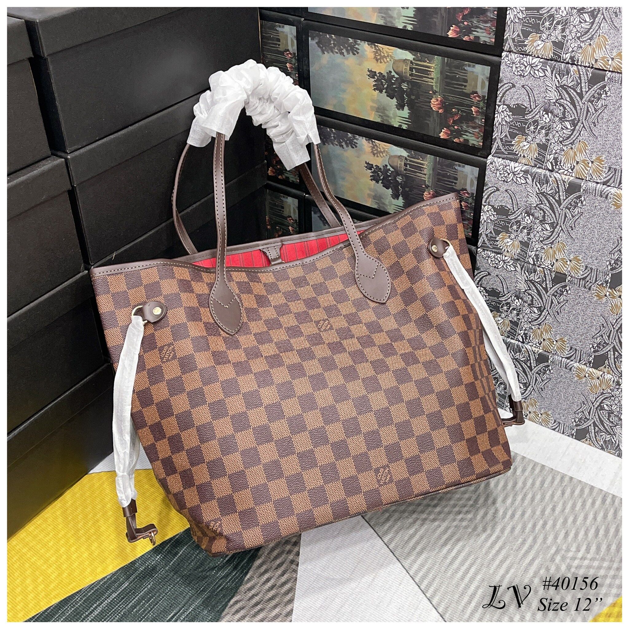 Louis Vuitton 40156 Motif Neverfull MM Tote Bag With Pouch