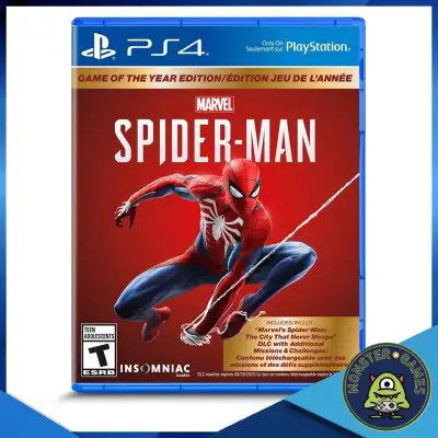 Spiderman Game of the year Ps4 แผ่นแท้มือ1 !!!!! (Ps4 games)(Ps4 game)(เกมส์ Ps.4)(แผ่นเกมส์Ps4)(Spider-Man GOTY Ps4)(Spider Man Ps4)