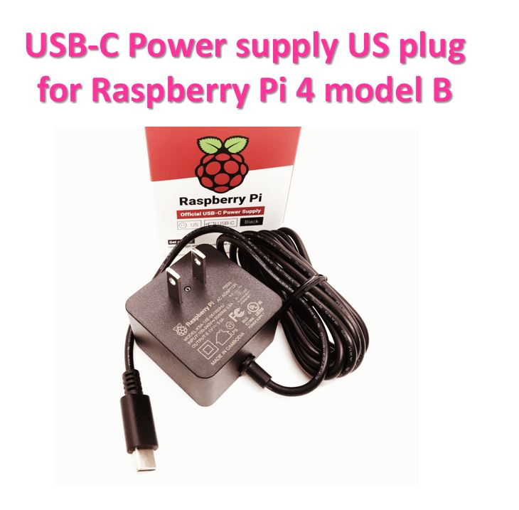 USB-C Power Supply for Raspberry Pi 4 model B