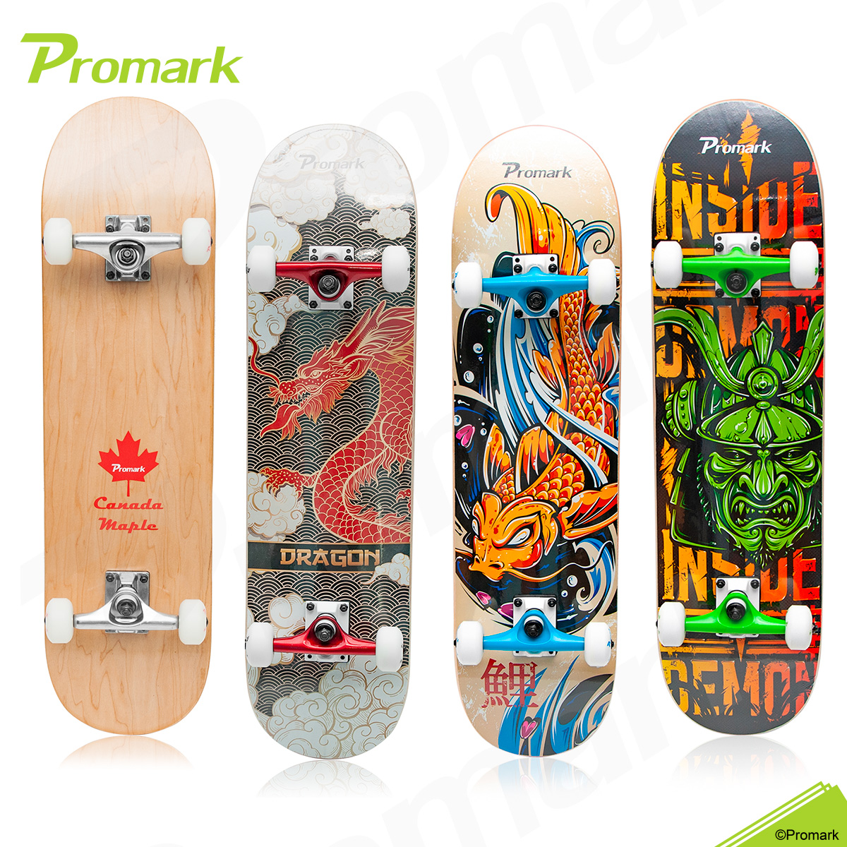 Promark Exclusive Limited Edition Skateboard Canada Maple Wood ABEC-9 PU Wheels Olympics Sport 0319 ราคา 999 บาท*ส่งฟรี