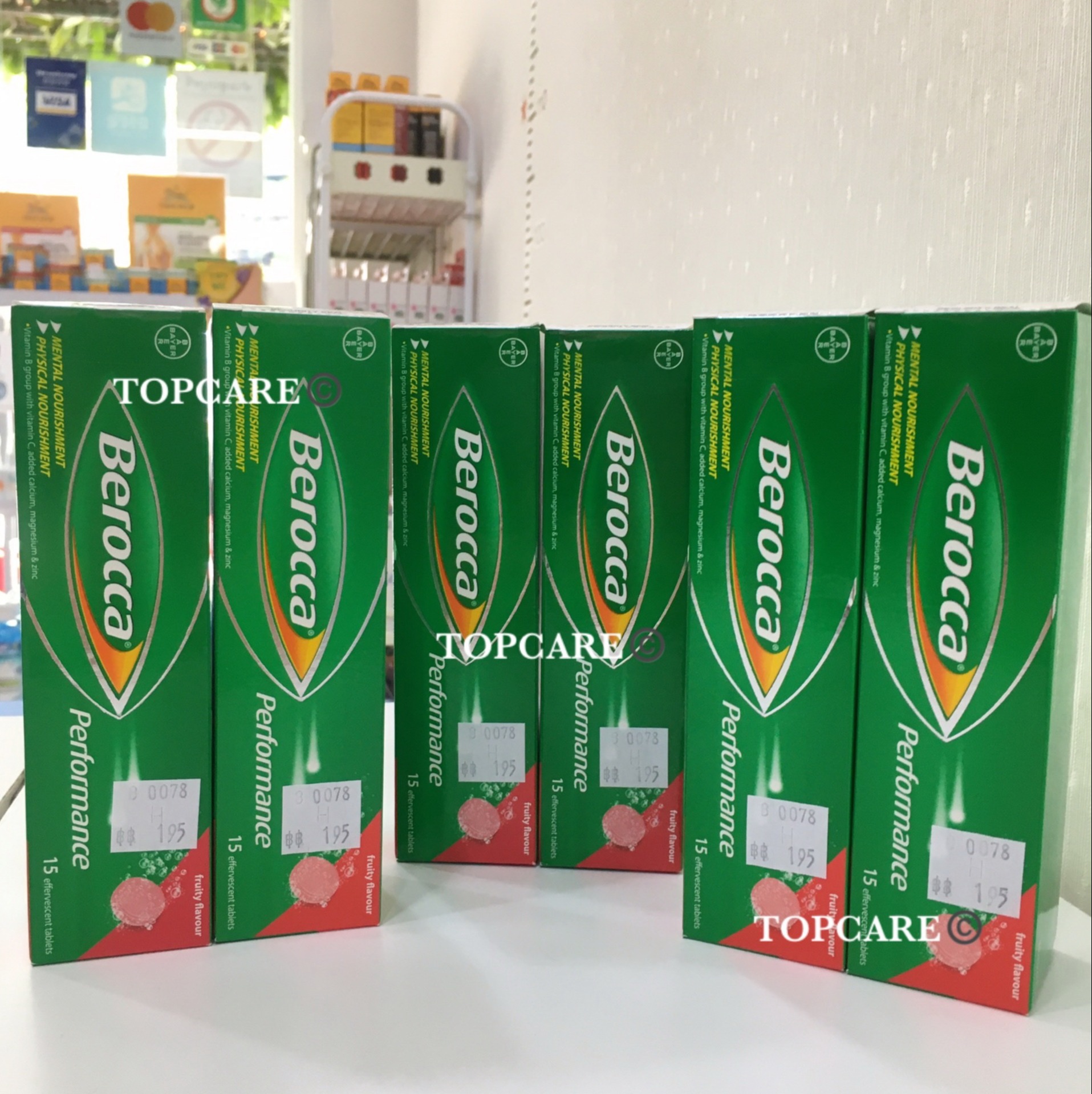 Berocca Fruity ( บีรอคค่ารสผลไม้รวม ) แพ็ค 2 หลอด = 30 เม็ดฟู่ EXP.13/10/2022