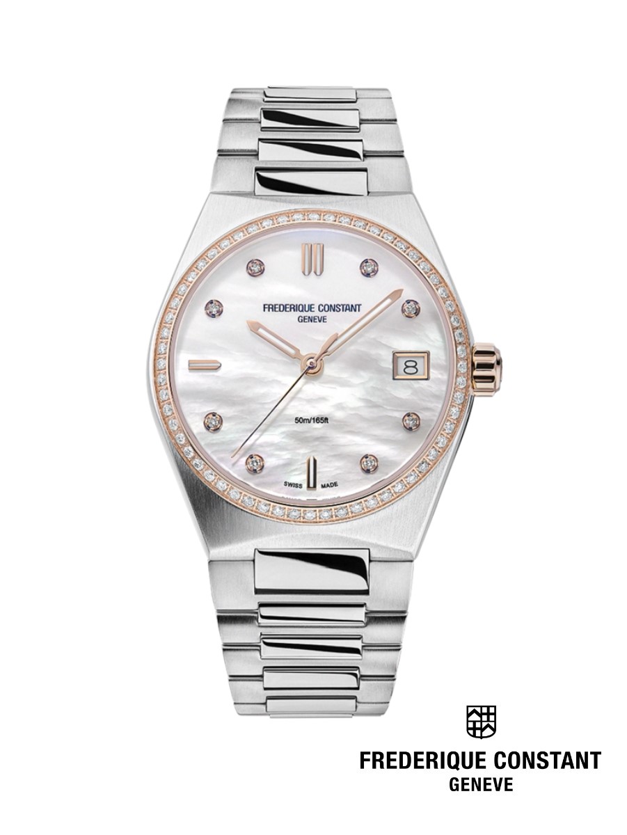 Frederique Constant นาฬิกาข้อมือผู้หญิง Quartz FC-240MPWD2NHD2B-SS Diamonds Highlife Ladies Watch ราคา 104,300 บาท*ส่งฟรี