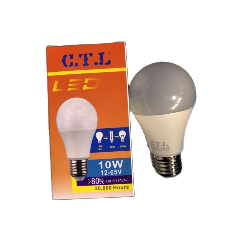 หลอดไฟ LED หลอดไฟ โซล่าเซลล์CTL  DC 12V - 24V - 65V  10W/24W  โซล่าเซลล์