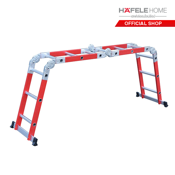 HAFELE บันไดอลูมิเนียมไฟเบอร์กลาสพับได้ 12 ขั้น Fiberglass multi-function ladder