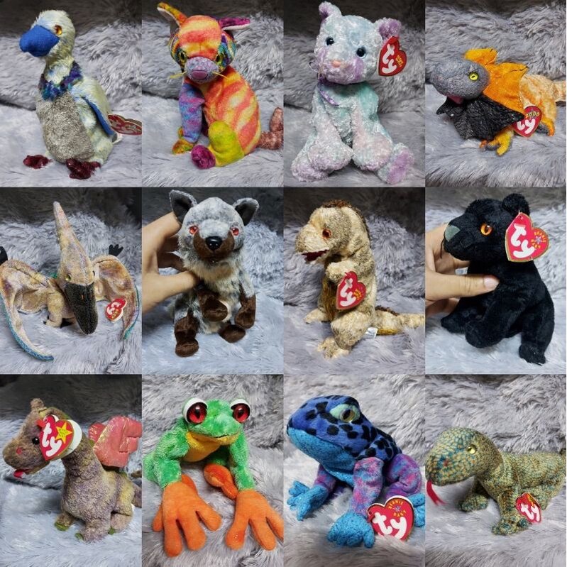 AM 03 (2) - ตุ๊กตา สัตว์แปลก ty ขนาด 7-9 นิ้ว งานหายาก ไดโนเสาร์ Zodiac ราคา 40 บาท*ส่งฟรี