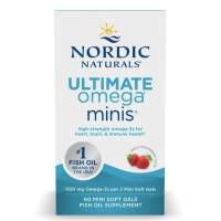 2X Mini Nordic Naturals Ultimate Omega โอเมก้า 3 Fish Oil เม็ดเล็กทานง่าย Omega-3 1120 mg + EPA & DHA