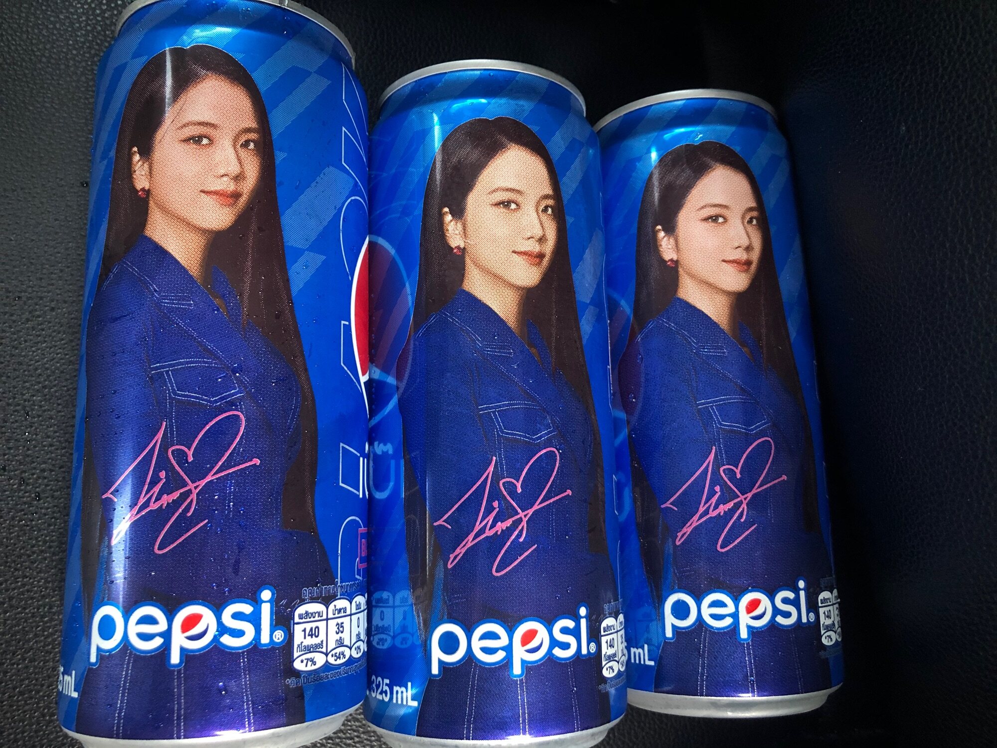 PepsiXBlackpink Limited Edition Jisoo ฟ้า(1กระป๋อง)📍ขนาด 325 ml