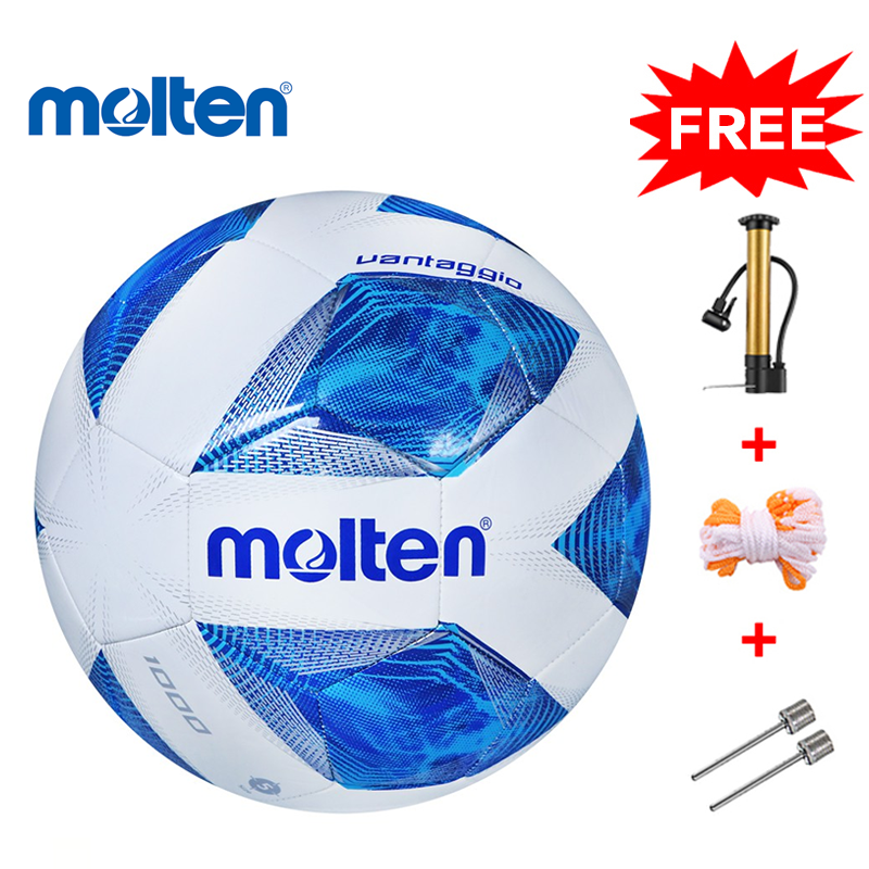 Shipping from Bangkok, Molten Soccer Ball, Soccer Ball, Standard Size 5 Soccer Ball, Standard Soccer Ball, Soft Pu Leather, Shiny.