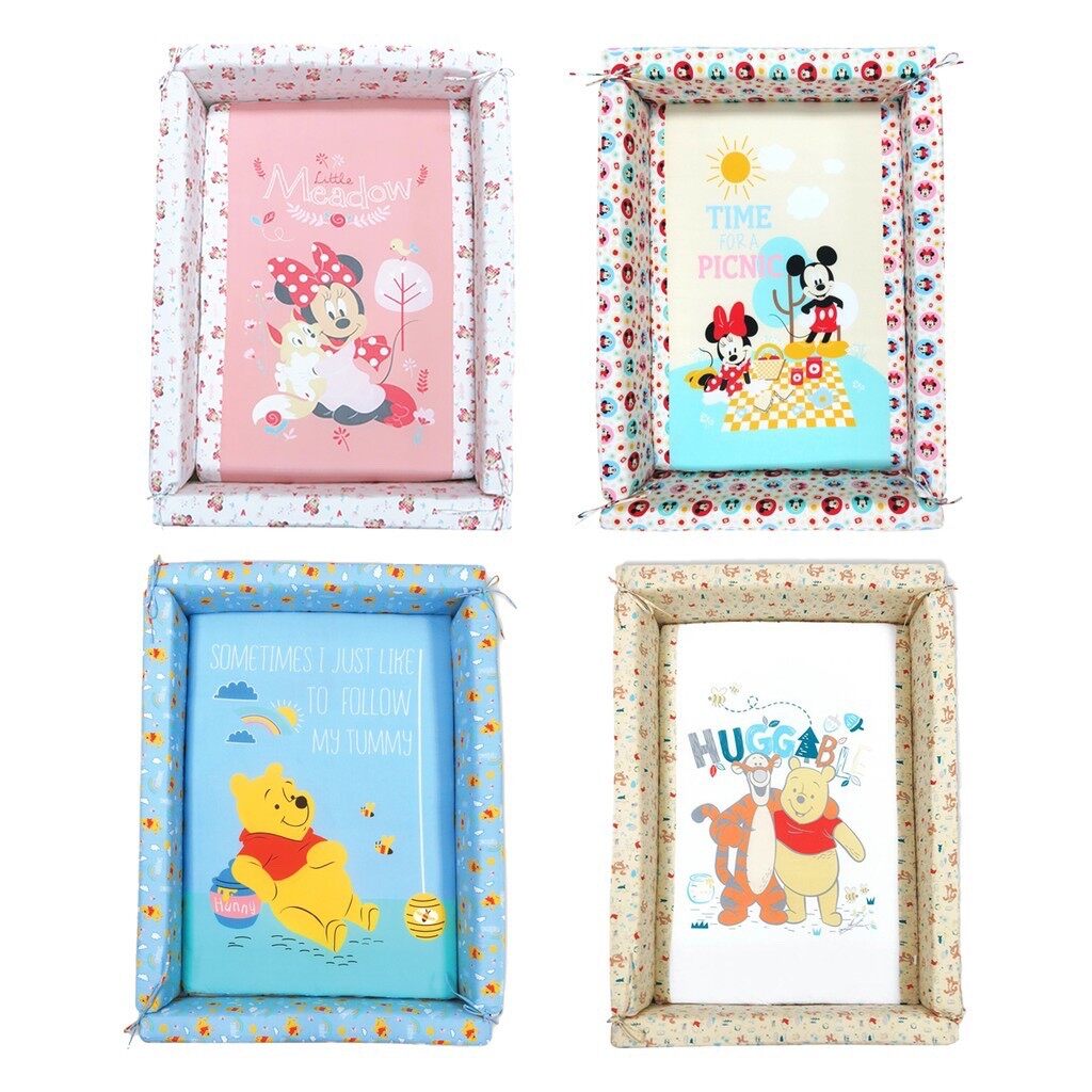 GraceKids X Disney Baby Bumper Bed ที่นอนแบบมีที่กั้น ที่นอนเด็ก มีคอกกั้น ลายลิขสิทธิ์ Disney แท้ พับเก็บ ถอดปลอกได้