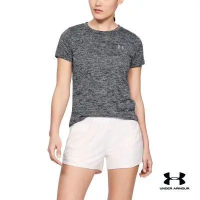 Under Armour UA Women's Tech™ Twist T-Shirt อันเดอร์ อาร์เมอร์ เสื้อยืดออกกำลังกายคอกลมผู้หญิงแขนสั้น