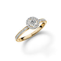 Jubilee Diamond แหวนเพชร Atelier Halo Ring เพชรแท้ เพชรน้ำ 99