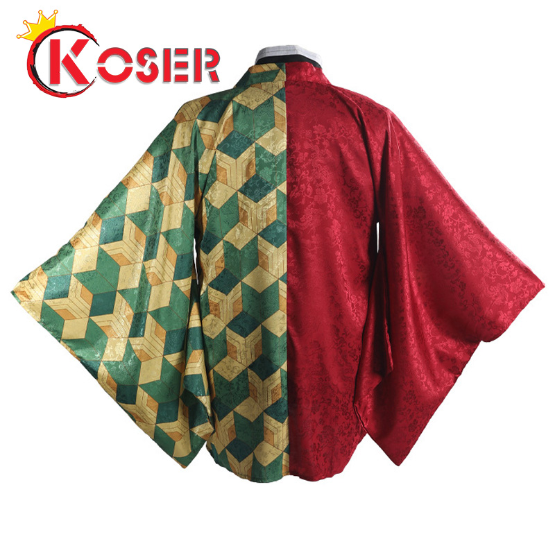 [COSER KING Store] ผ้าคุณภาพสูง Demon Slayer: kimetsu NO yaiba Haori cape kamado tanjirou Kochou Shinobu kanao Agatsuma zenitsu giyuu ชุดคอสเพลย์ เคป ดาบการ์ตูนอะนิเมะ เครื่องแต่งกายคอสเพลย์