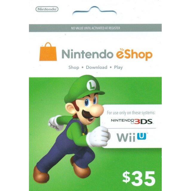 [+..••] NINTENDO PREPAID CARD (US$35 / FOR US NETWORK ONLY) (US) (เกมส์ Nintendo ™ By ClaSsIC GaME OfficialS)