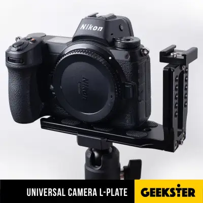 GRIP L-Plate / Rig Universal กริป สำหรับกล้อง DSLR / Mirrorless หลากหลายรุ่น ใช้ได้เกือบทุกรุ่น ( FUJI / SONY / OLYMPUS / CANON / NIKON / PANASONIC ) ( Lplate Universal ) ( Geekster )