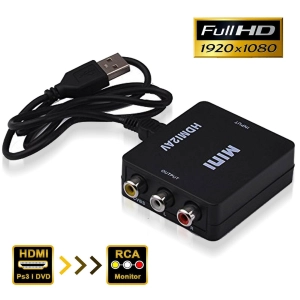 ภาพหน้าปกสินค้าตัวแปลง MINI HDMI แปลงสัญญาณภาพและเสียง(มี 2สี ให้เลือก)แปลงจาก HDMI to AV Converter ซึ่งคุณอาจชอบสินค้านี้