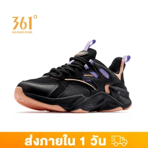 สินค้า 361 Degrees รองเท้าคลาดสิกแนวย้อนยุค รองเท้าเทรนสำหรับผู้หญิง ของแท้ 581946767