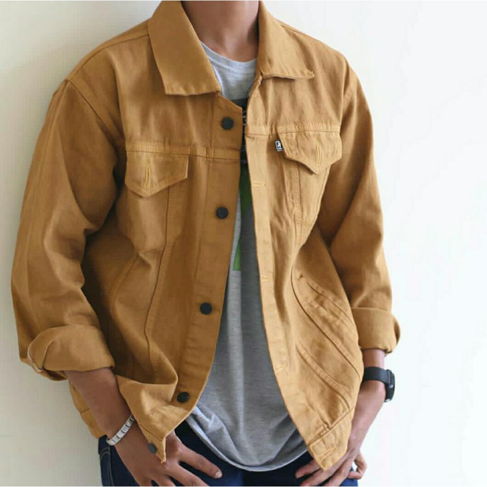 Wholesale Brown Men's Jeans Jackets Brown Men's Denim Jackets Brown Men's Jackets ราคา  2,300 บาท*ส่งฟรี