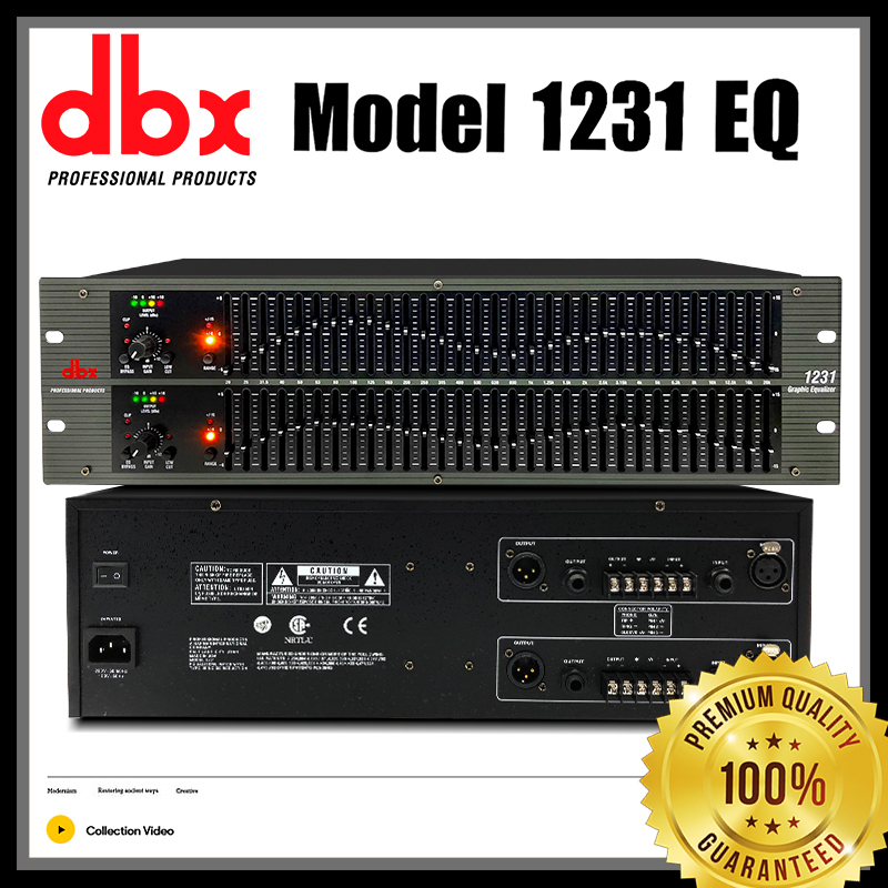 DBX 1231 EQอีคิวแต่งความถี่เสียง อีควอไลเซอร์ Dual 31-Band Graphic Equalizer เครื่องเสียงและโฮมเธียร์เตอร์_ Other Portable VDO & Audio Audio, Video & Entertainment Consumer Electronics