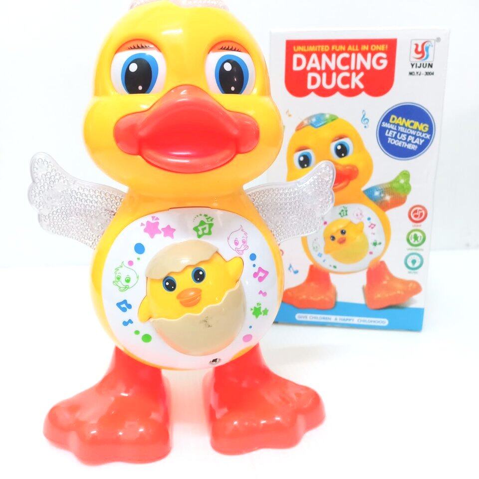 เป็ดเต้น ได้ Duck Dance  เป็ด ใส่ถ่าน มีเสียง มีไฟ สวย มาก เหมาะสำหรับ น้องๆ หนูๆ ราคาถูก