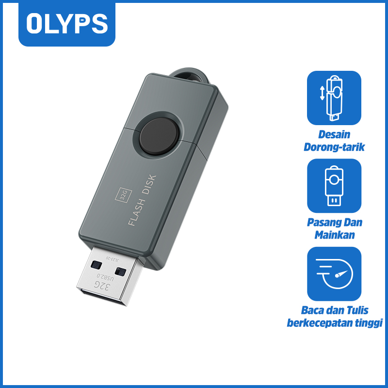 OLYPS USB แฟลชไดรฟ์ USB 2.0หมุนปากกาความเร็วสูงไดรฟ์ Memory Stick U ดิสก์มินิ Pendrive 32กิกะไบต์64กิกะไบต์ ราคา 239 บาท*ส่งฟรี