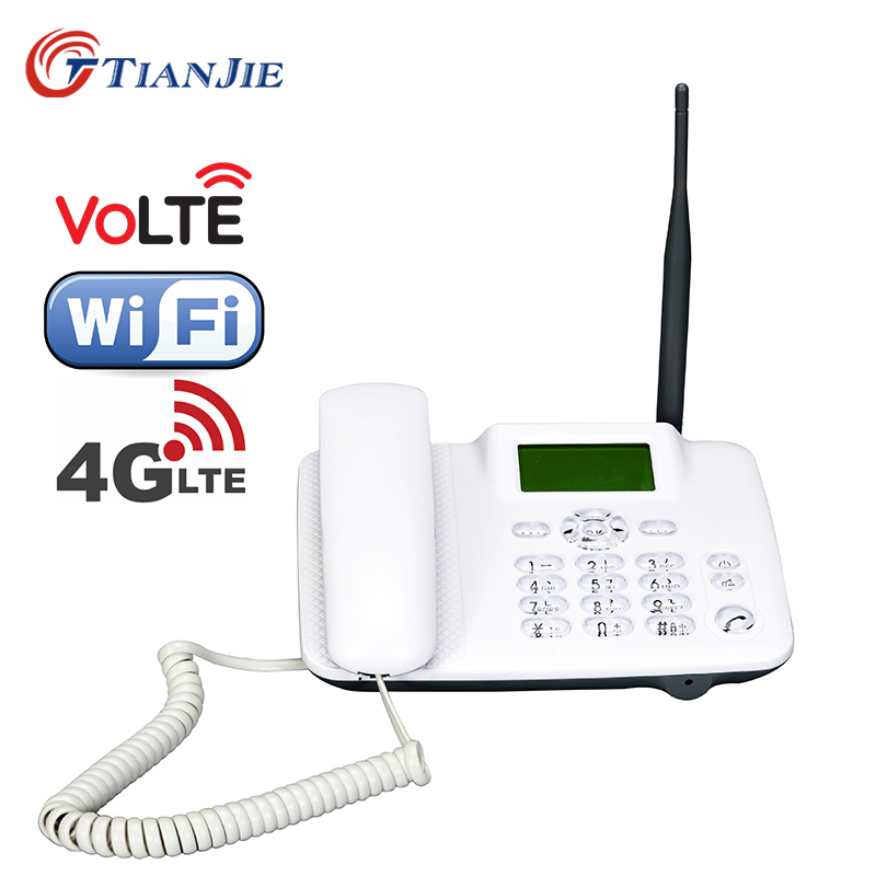 เราเตอร์โทรด้วยเสียง 4G 3G 2G โทรศัพท์ตั้งโต๊ะระบบ GSM ไร้สายคงที่ซิมการ์ดโทรศัพท์ตั้งโต๊ะบ้านสำนักงานมือถือพร้อมช่องใส่ซิมการ์ด