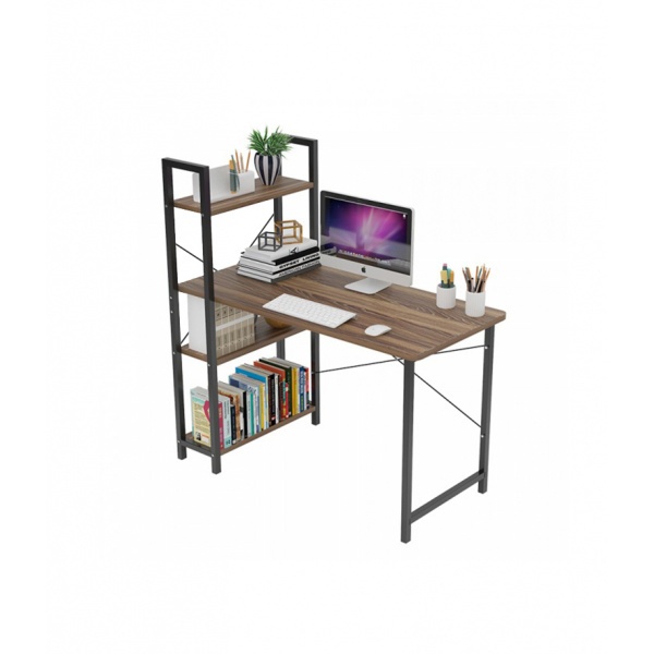 Fortem Fitness-SMITH โต๊ะทำงานพร้อมชั้นวางของ รุ่น GU0314 ขนาด100x48x73ซม. สีวอลนัท สินค้าคุณภาพดี ราคา 2,137 บาท*ส่งฟรี