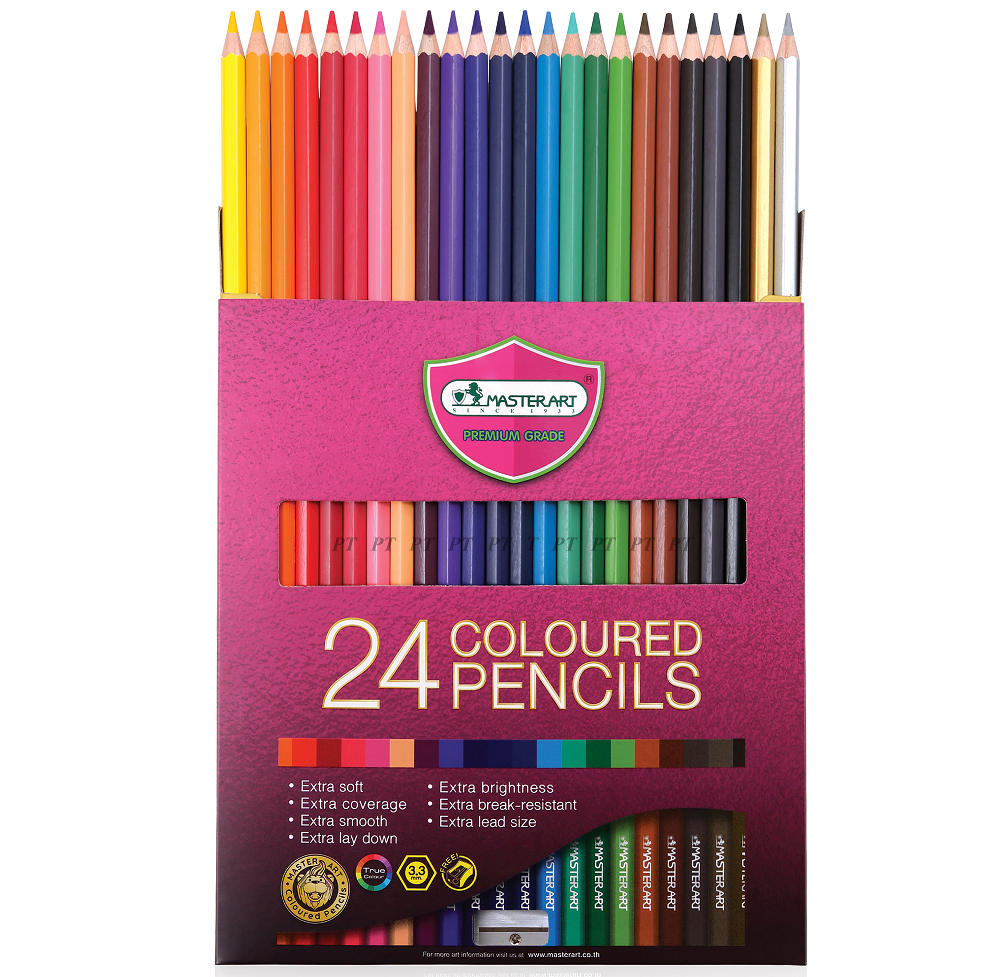 Master Art มาสเตอร์อาร์ต ดินสอสี สีไม้ 24 แท่ง 24 สี รุ่นมาสเตอร์ซีรี่ย์(MASTER SERIES)