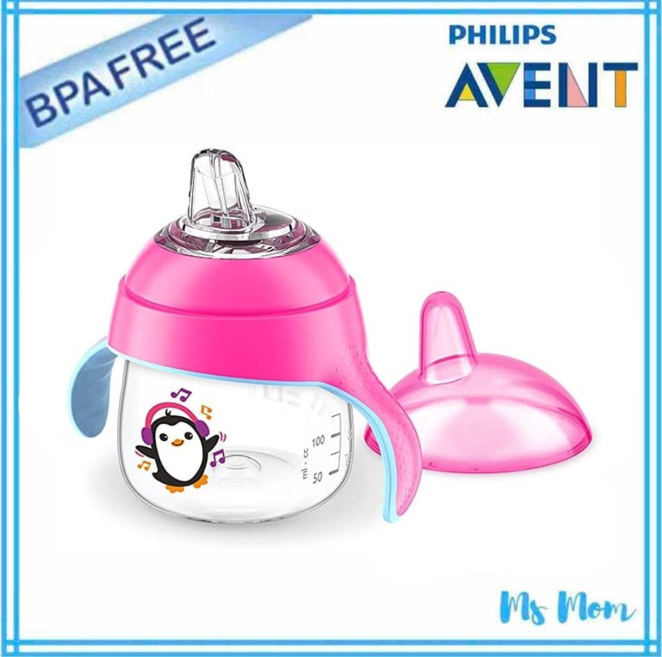 ถ้วยหัดดื่ม Avent Sippy Cup ขนาด 7 ออนซ์ สำหรับ 6 เดือนขึ้นไป