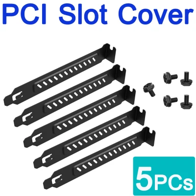 เหล็กปิดช่อง PCI หลัง ATX Case แบบมีช่องระบายอากาศ ( 5PCs PCI Slot Cover / Dust Filter Blanking Board Ventilation Plate with Screws )