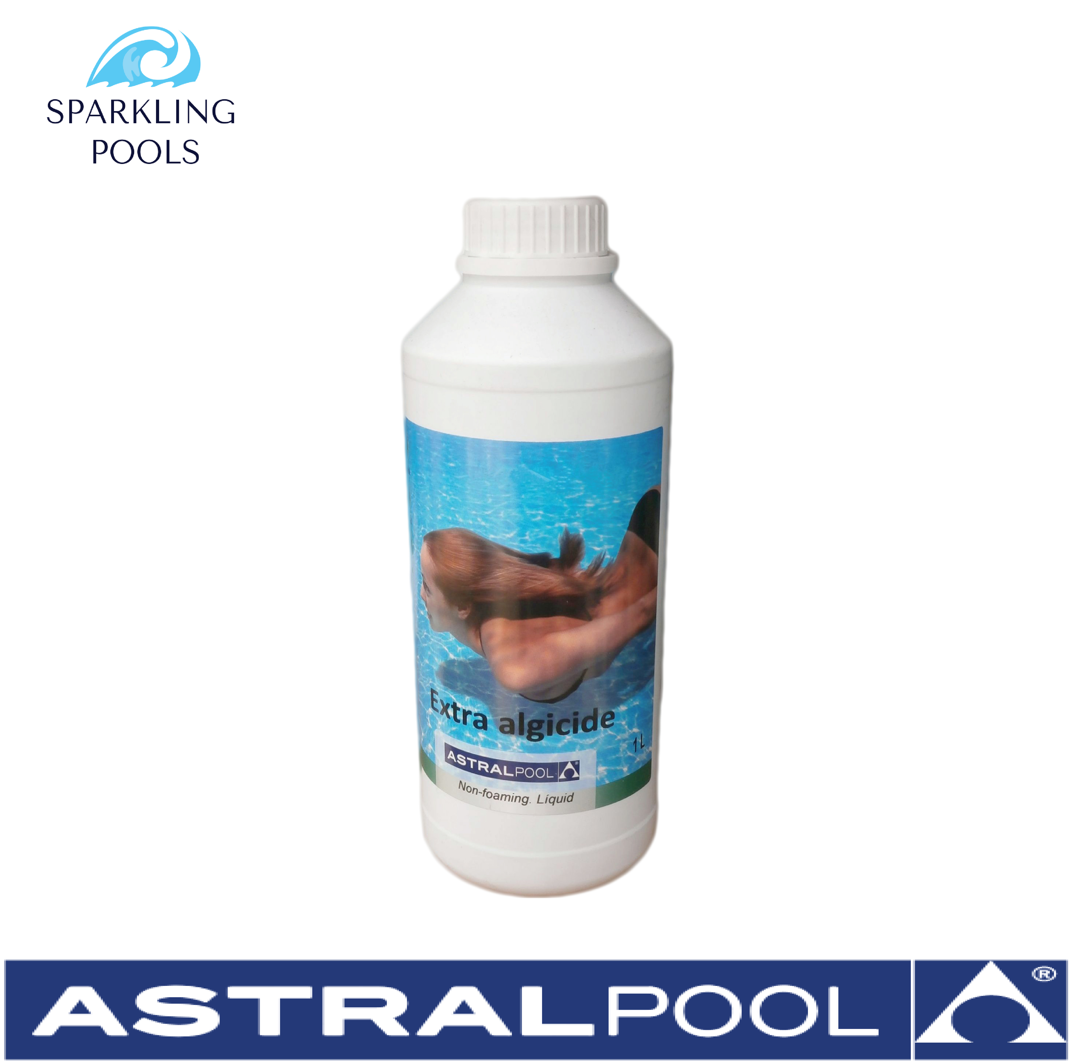 Extra Algicide  น้ำยากำจัดและยับยั้งตะไคร่ ชนิดเข้มข้น ขนาด 1 ลิตร - Astral Pool  Extra Algaecide For Swimming Pools 1L.