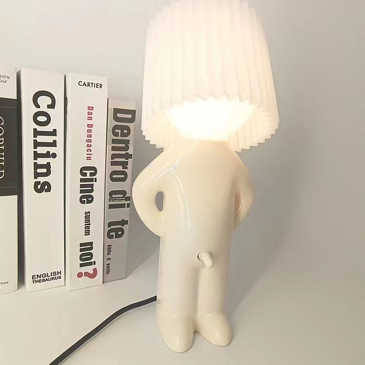 LED โคมไฟตั้งโต๊ะสร้างสรรค์ Shy โคมไฟตั้งโต๊ะเด็กใหม่โคมไฟอ่านหนังสือห้องนอนน่ารักไฟกลางคืนสำหรับของขวัญเด็กไฟตกแต่งบ้าน