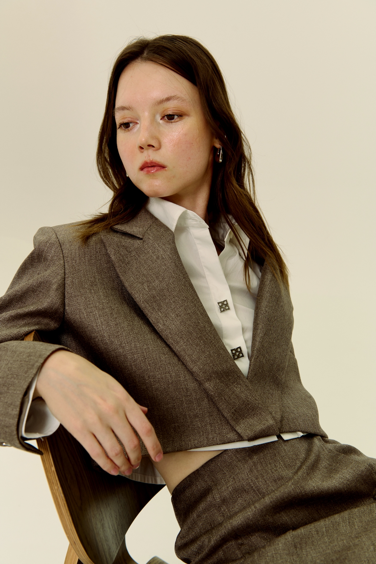 PAUL WOOL BLAZER เบลเซอร์ผ้าวูลทรงหลวม OVERSIZED (ราคาเฉพาะเสื้อเบลเซอร์) สินค้าพร้อมส่ง*** ราคา 2,048 บาท*ส่งฟรี