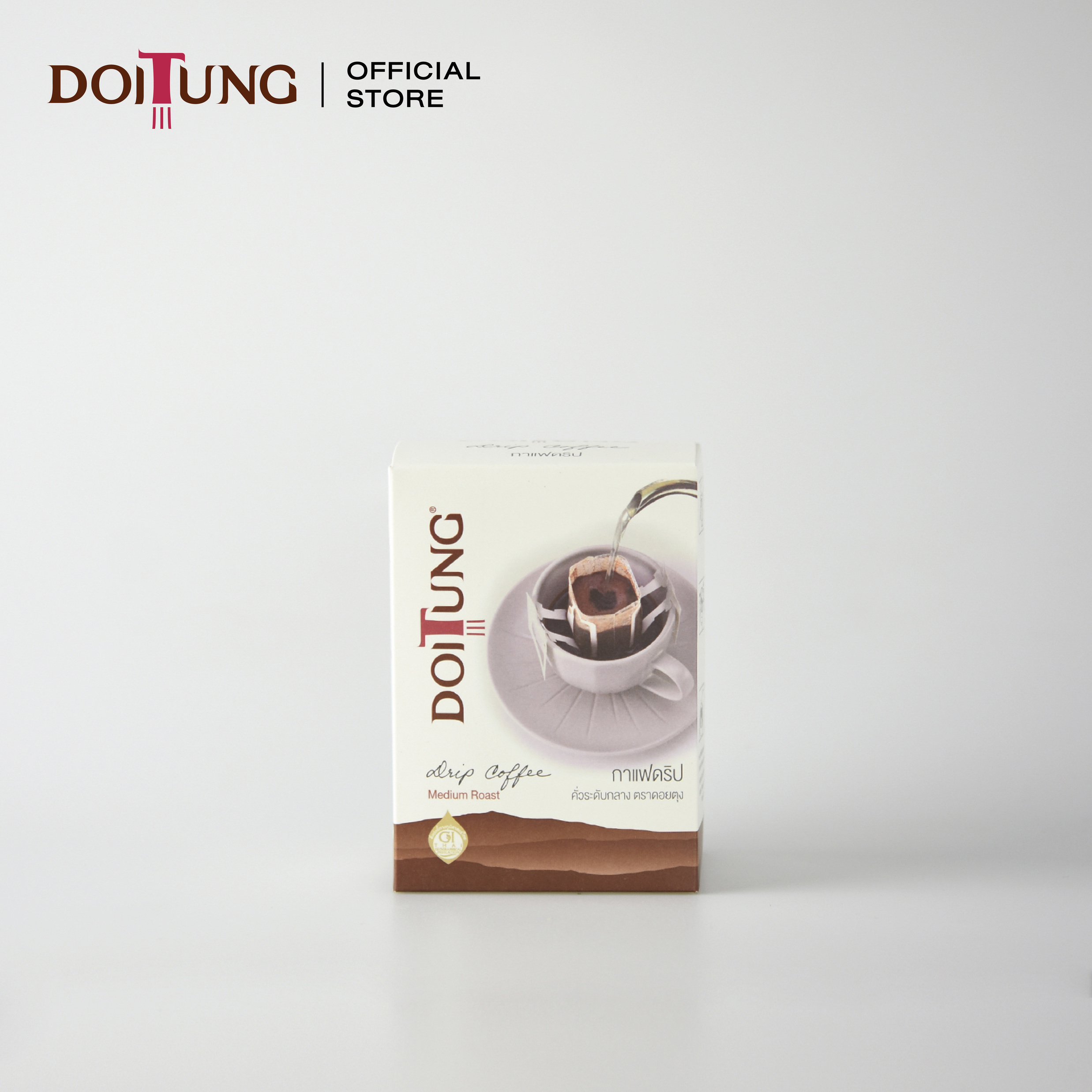 DoiTung Drip Coffee - Dark Roast (60 g.) กาแฟ ดริป สูตร ดาร์ก โรสต์ ดอยตุง