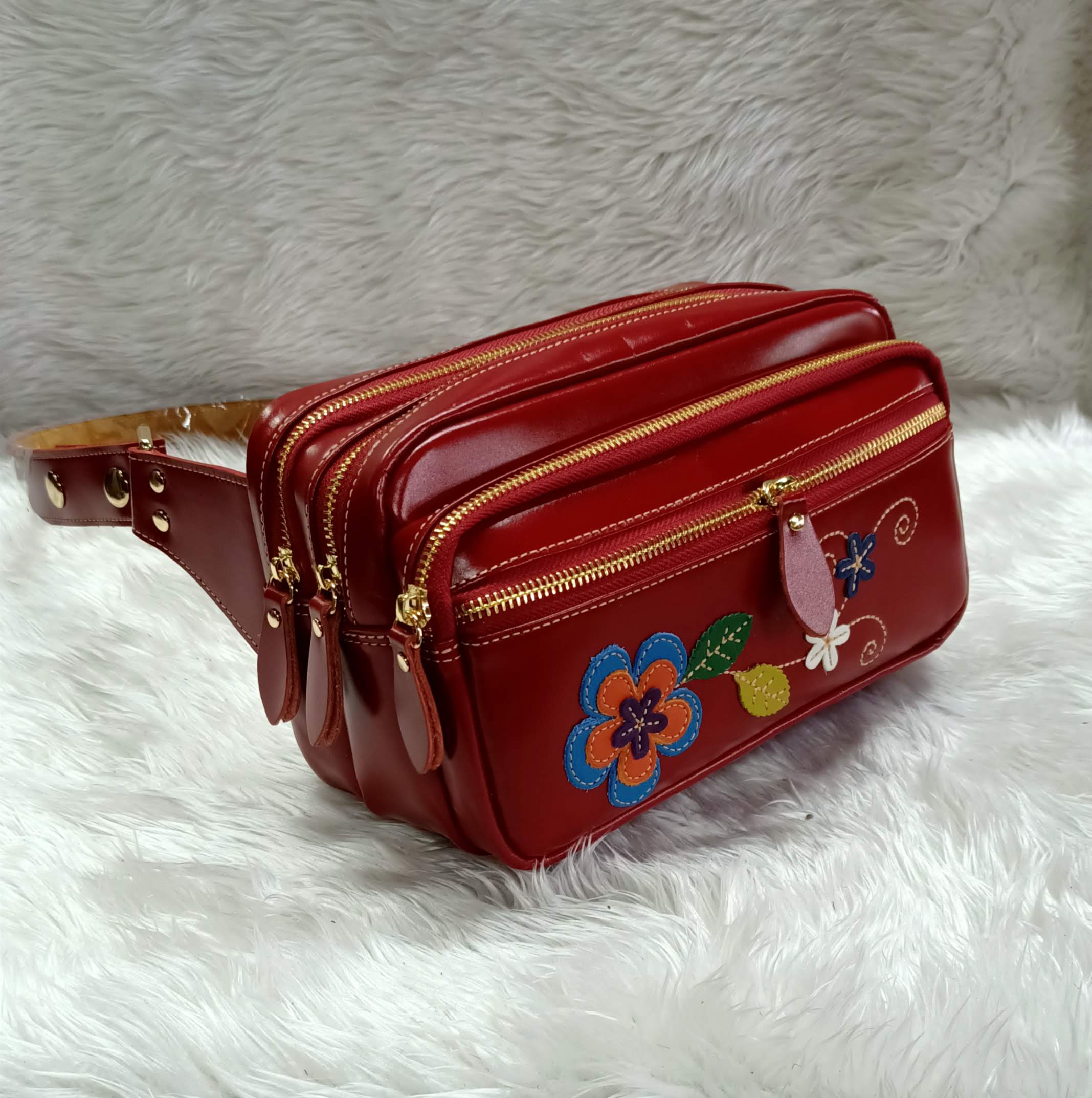 GPBAGS กระเป๋าคาดเอวหนังวัวแท้ CCO รุ่น-N132-01 ขนาด 9 นิ้ว กระเป๋าคาดอก กระเป๋าคาดเฉียง ราคา 2,500 บาท*ส่งฟรี