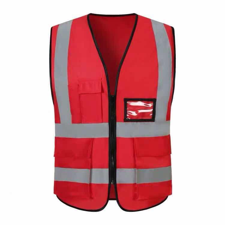 Reflective Vest、ความปลอดภัยเสื้อกั๊กสะท้อนแสงสูงสะท้อนแสงเพื่อความปลอดภัยเสื้อกั๊กมีซิป