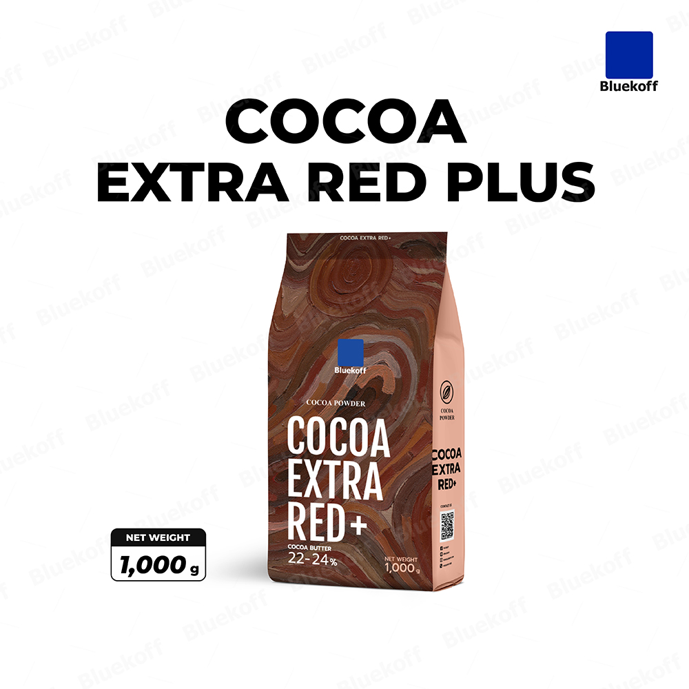 Bluekoff ผงโกโก้ เกรดพรีเมี่ยม Cocoa Extra Red Plus + (1ถุง บรรจุ 1,000กรัม) ราคา 705 บาท*ส่งฟรี