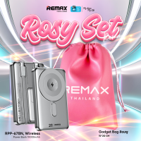 【 New CCC Certified 】REMAX Wireless Power Bank 10000mAh RPP-678(N) - พาวเวอร์แบงค์ ชาร์จไร้สาย มีสายในตัว ชาร์จเร็ว  20W