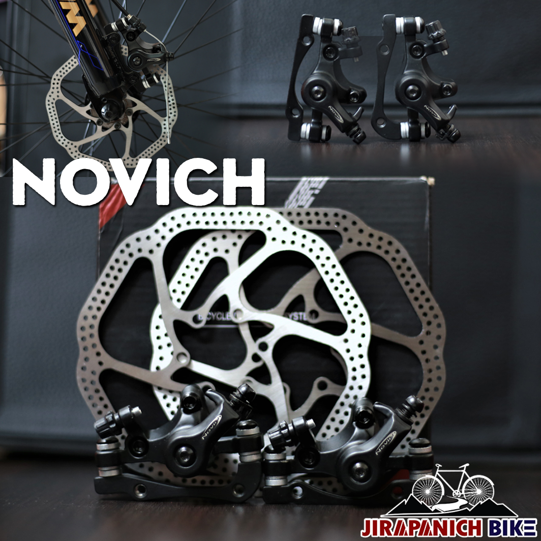 ชุดดิสเบรคสาย NOVICH รุ่น IS Mount (จานเบรค 160mm)