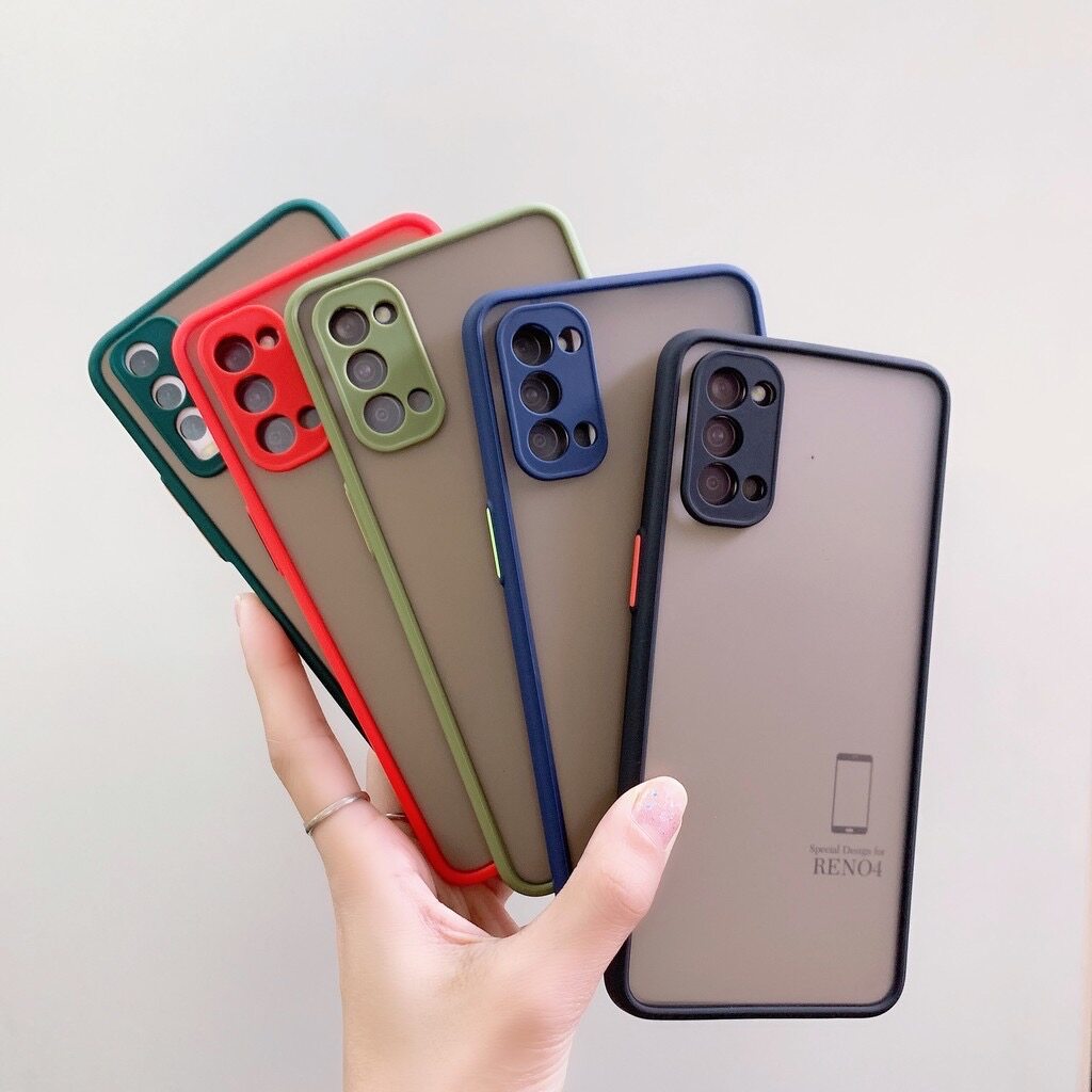 [ส่งจากไทย] Case Vivo Y12 Y15 Y17 V19 Y20 Y12S Y20S Y30 Y50 V9 Y91 Y91i Y95 เคสวีโว่ เคสกันกระแทก เคสเลนต์กล้อง ขอบสีหลังด้าน เคส VIVO