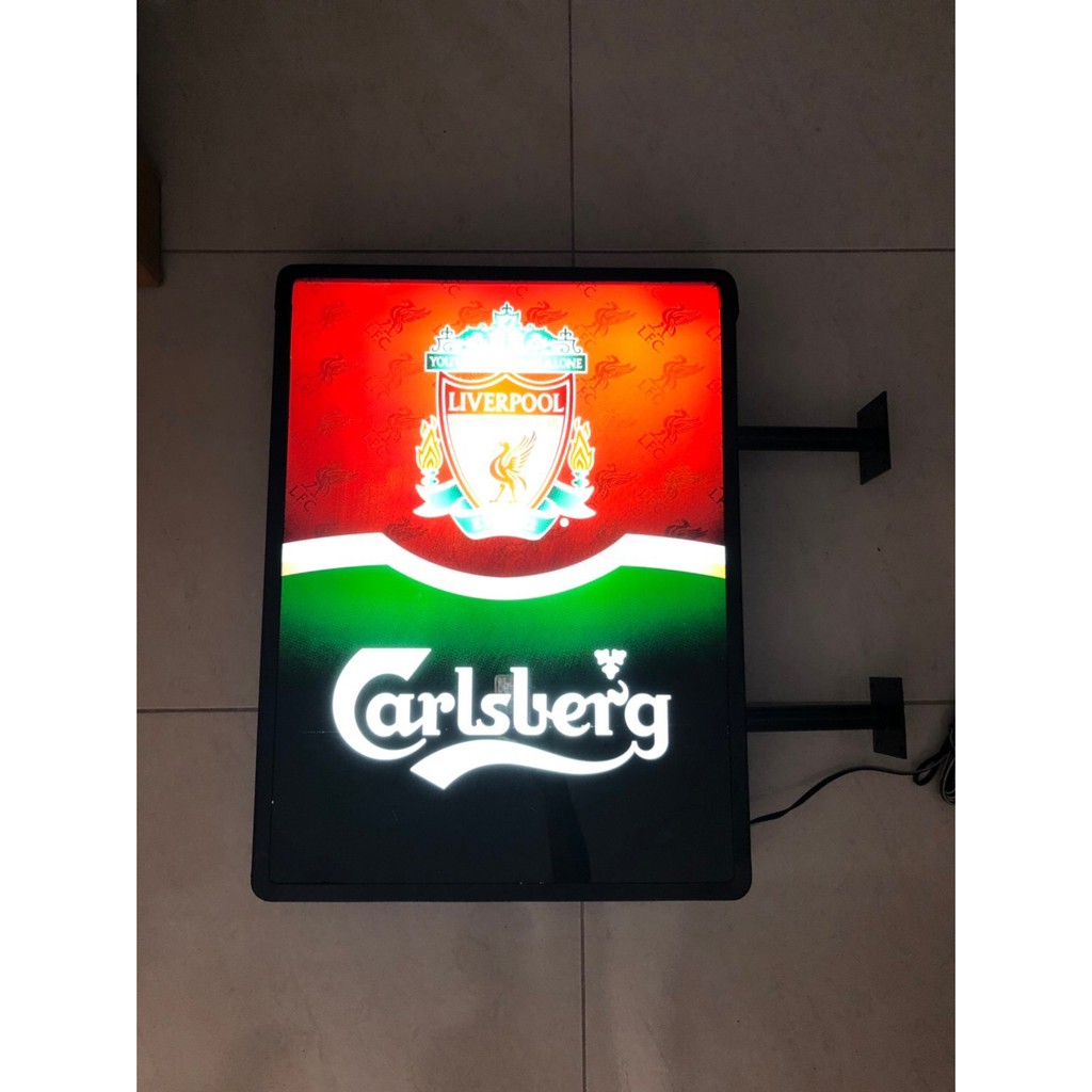 [NEW] ป้ายไฟ Carlsberg Liverpool ทรงเหลี่ยม สองหน้า