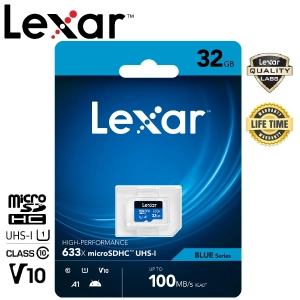สินค้า Lexar 32GB Micro SDHC High Performance 633x (100MB/s)