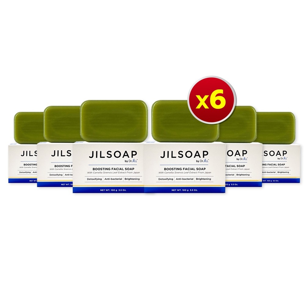 [6 ก้อน] Dr.JiLL JILSOAP BOOSTING FACIAL SOAP By Dr.JiLL สบู่ล้างหน้า Boos ผิวใส ไร้รอยสิว