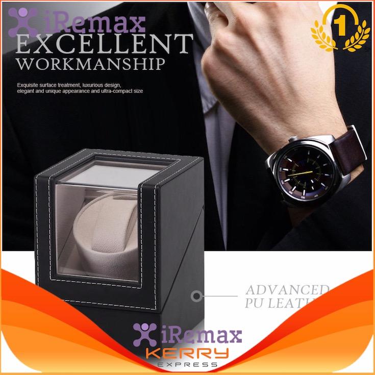 Eco Home กล่องนาฬิกากล่องเก็บนาฬิกา Full สีดำ Shaker หมุนกล่อง Self - กล่องไขลานกล่องไขลานกล่องของขวัญนาฬิกา watch box