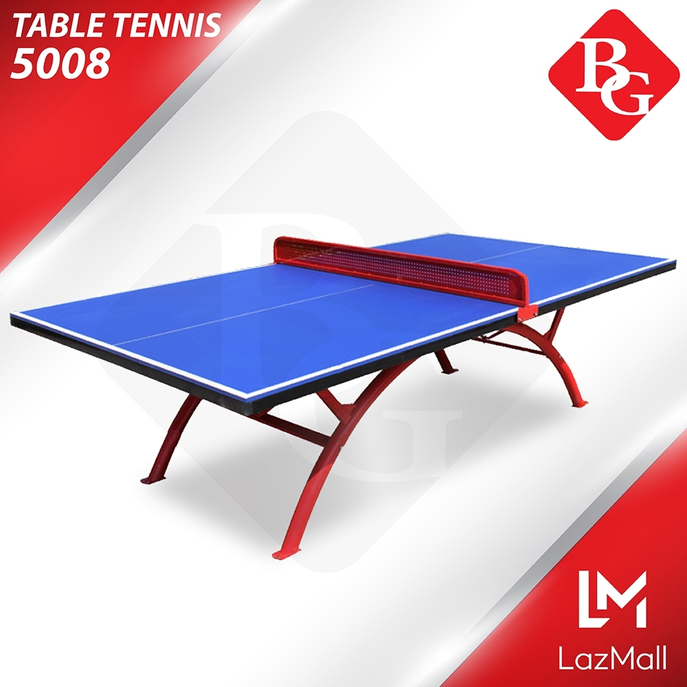 B&G โต๊ะปิงปอง รุ่น 5008 Table Tennis มาตรฐานแข่งขัน รุ่น 5008 ขนาดมาตรฐานตาข่ายสแตนเลส กันน้ำสามารถเล่นกลางเเจ้งได้