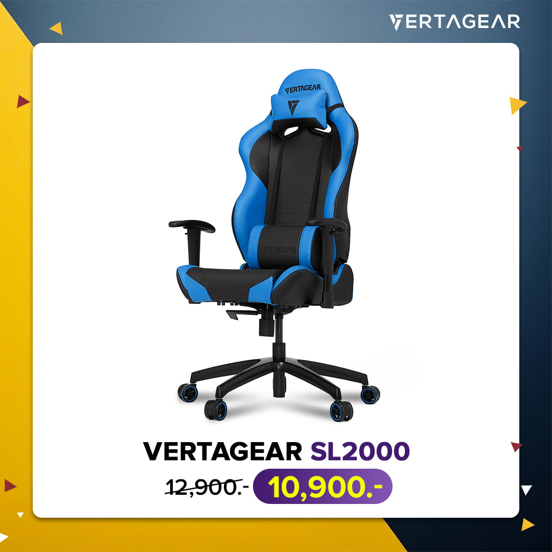 Vertagear SL2000 Gaming Chairs เก้าอี้เกมมิ่ง หนัง PUC hybrid แบรนด์จากอเมริกา