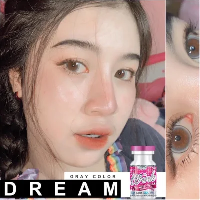 Dream gray by wink / montra บิ๊กอายส์ลายยอดฮิต สีเทาเลนส์โต